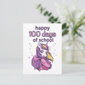 100 Schultage Postkarte (Stehend Vorderseite)