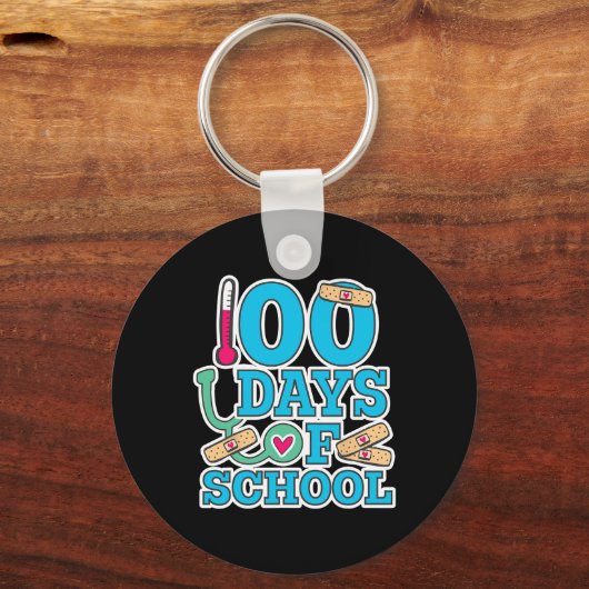 100 Schultage Schlüsselanhänger (Vorderseite)