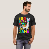 100 Schultage Shirt Nr. Probllama Llama Gesicht (Vorne ganz)