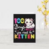 100 Schultage Sie müssen 100. Karte (Gelbe Blume)