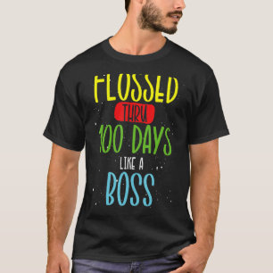 100 Schultage sind 100 Tage lang wie ein Bo geflog T-Shirt