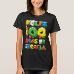 100 Schultage Spanisch Feliz 100 Dias de Escue T-Shirt