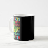 100 Schultage T-rex 100. Schultag Kaffeetasse (Vorderseite Links)