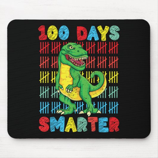 100 Schultage T-rex 100. Schultag Mousepad (Vorne)