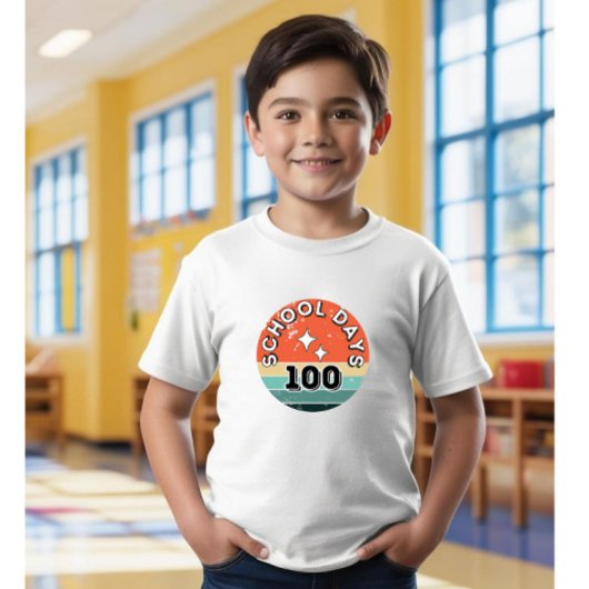 100 Schultage T - Shirt, Kinder-Schule T - Shirt