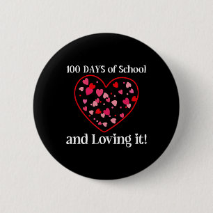 100 Schultage und das Vergnügen der Schüler Button