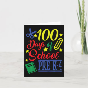 100 Schultage vor der Schule 4 Karte