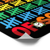 100 Schultage zum 100. Schultag Poster (Ecke)