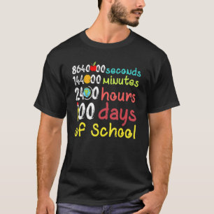 100 Schultage Zweite Minute Lehrer Kurs T-Shirt