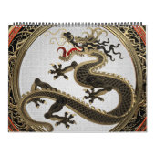[100] Schwarzer und Gold Heiliger Ostdrache Kalender (Titelbild)