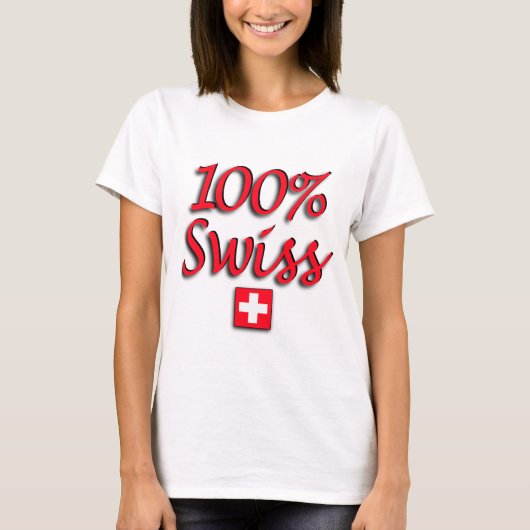 100% Schweizer angepasstes Shirt (Vorderseite)