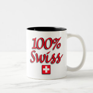 100% Schweizer-Tasse Zweifarbige Tasse