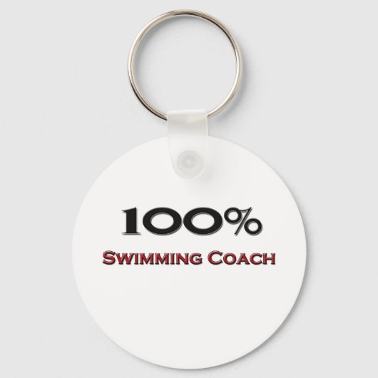100 % Schwimmbus Schlüsselanhänger (Vorderseite)