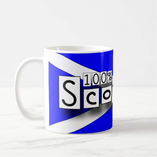100% Scottish Kaffeetasse (Links)