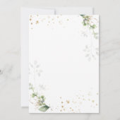 100 sehen gut aus, grüner Gold, botanischer Geburt Einladung (Rückseite)