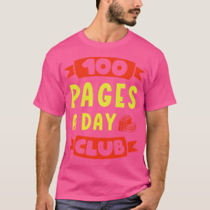 100 Seiten pro Tag Club Avid Reader T-Shirt