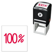 "100%" Selbstfarbige Briefmarke Permastempel (Beispiel)