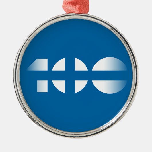 100 SILBERNES ORNAMENT (Vorne)