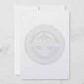 [100] Silberrömischer Kaiseradler über Medallion Einladung (Rückseite)