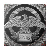 [100] Silberrömischer Kaiseradler über Medallion Fliese (Vorderseite)