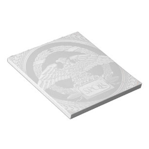 [100] Silberrömischer Kaiseradler über Medallion Notizblock