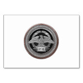 [100] Silberrömischer Kaiseradler über Medallion Tischnummer (Rückseite)