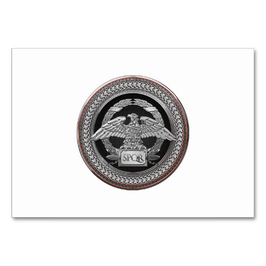 [100] Silberrömischer Kaiseradler über Medallion Tischnummer (Vorderseite)
