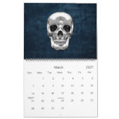 [100] Silver Human Skull Kalender (Mär 2027)