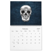 [100] Silver Human Skull Kalender (Feb 2027)