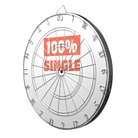 100 % Single Dartscheibe (Vorderseite rechts)