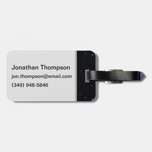 100% Stardust Gepäckanhänger (Rückseite horizontal)