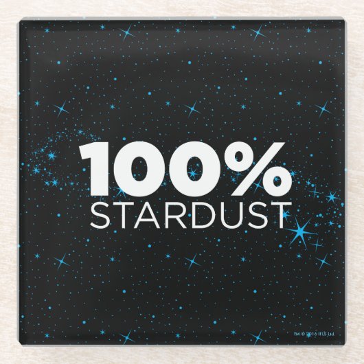 100% Stardust Glasuntersetzer (Vorderseite)