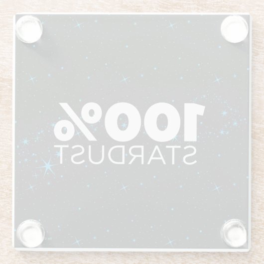 100% Stardust Glasuntersetzer (Rückseite)