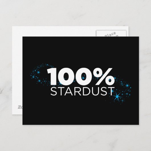 100% Stardust Postkarte (Vorne/Hinten)