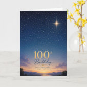100. Stern-Geburtstag Karte (Gelbe Blume)
