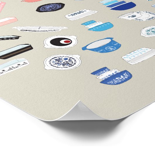 100 Stück Pyrex - Beige Poster (Ecke)