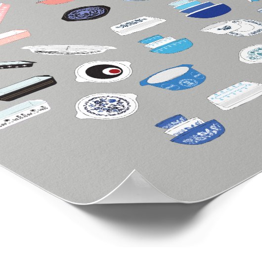 100 Stück Pyrex - Dunkelgrau Poster (Ecke)