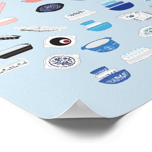 100 Stück Pyrex - Light Blue Poster (Ecke)