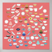 100 Stück Pyrex - Rot Poster (Vorne)