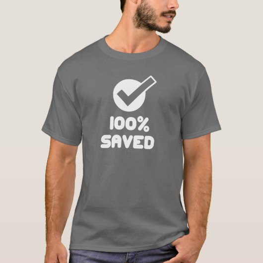 100% T - Shirt gerettet (Vorderseite)