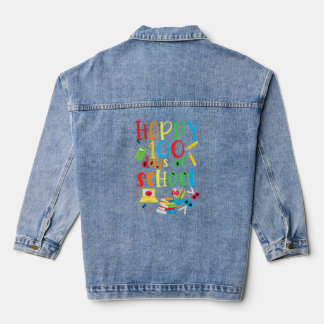 100. Tag 100 Tage Gnome Kostüme Frauen Jeansjacke