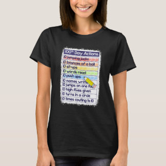 100. Tag Aktionen Lehrer 100 Tage Schule Lehren T-Shirt