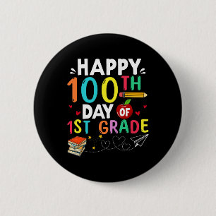 100. Tag der 1. Klasse 100 Tage Schullehrer Button
