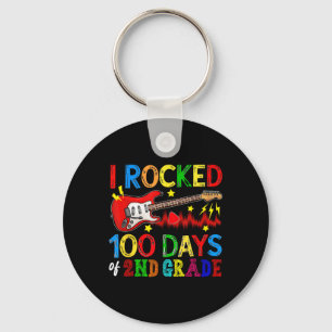 100. Tag der 2. Klasse 100 Tage Schule B Gitarre L Schlüsselanhänger