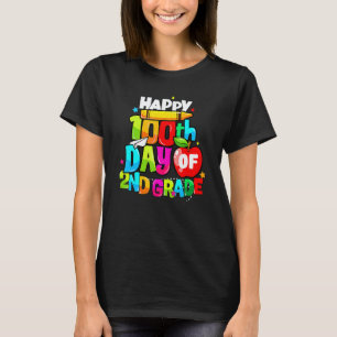 100. Tag der 2. Klasse Lehrer Kinder Glücklicher 1 T-Shirt