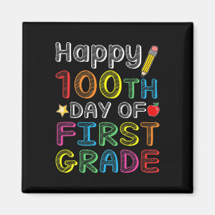 100. Tag der ersten Klasse - farbenfrohe 100 Tage Magnet