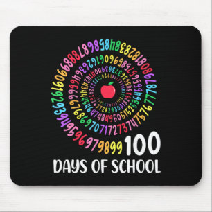 100. Tag der Schule 100 Tage Mathe Zahl Lehrer K Mousepad