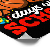 100. Tag der Schule Boys Basketball 100 Tage SC Poster (Ecke)