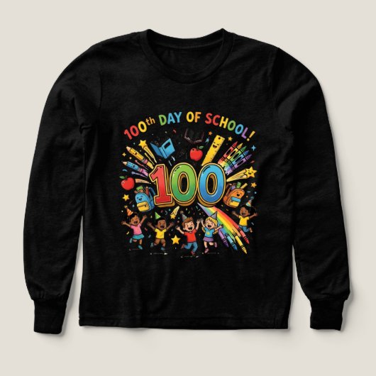 100. Tag der Schule Farbdesign – (Design Vorderseite)