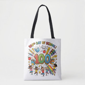 100. Tag der Schule Farbdesign – Tasche